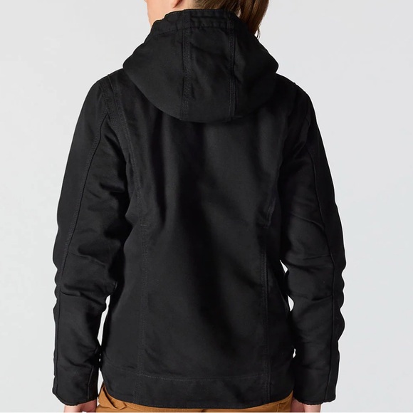 CARHARTT Women’s Washed Duck Sherpa Lined Hooded Jacket OJ4392-W NWT! - Picture 2 of 5